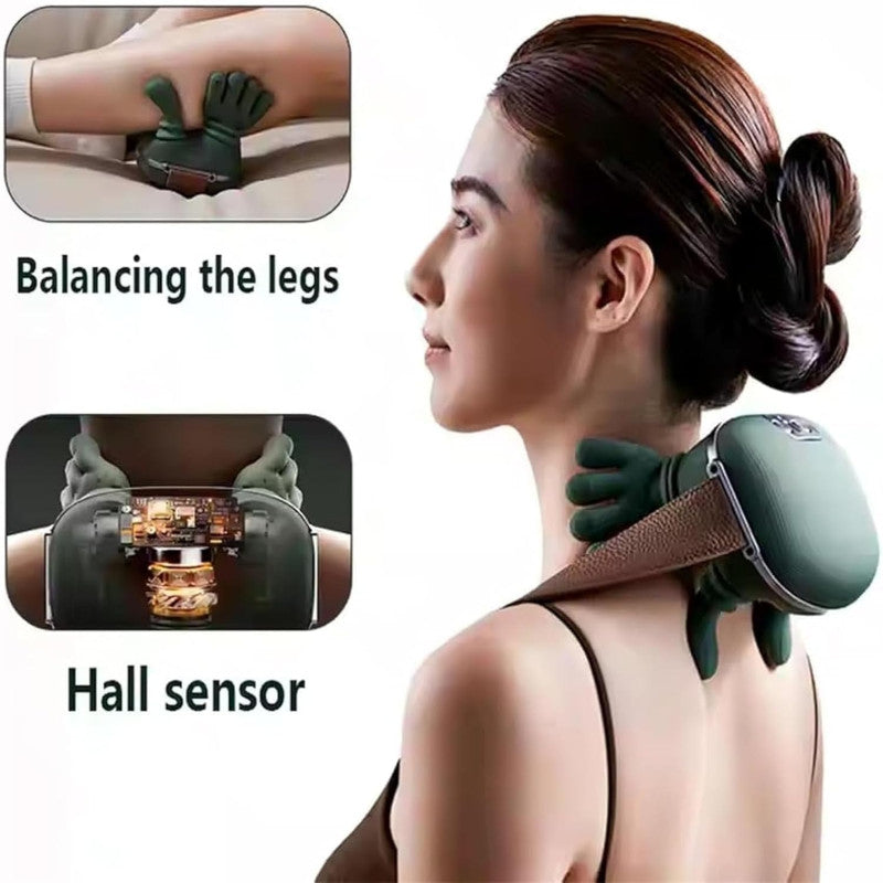 Heated 3-Level Deep Tissue Neck & Shoulder Massager | Portable Body Massager