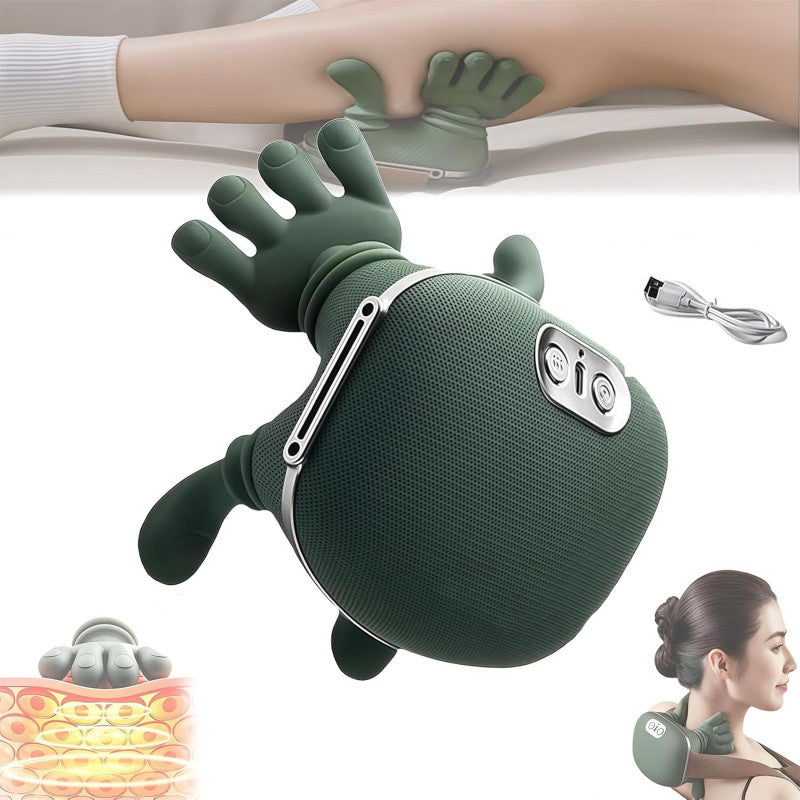 Heated 3-Level Deep Tissue Neck & Shoulder Massager | Portable Body Massager