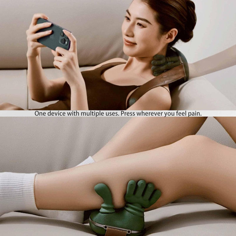 Heated 3-Level Deep Tissue Neck & Shoulder Massager | Portable Body Massager