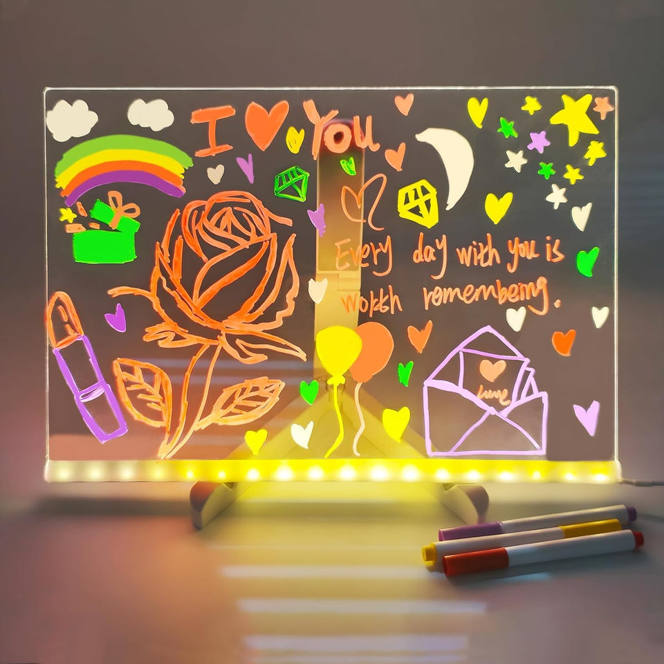 Acrylic LED Writing Message Board with 7 Colors