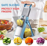 Heavy Duty Mandoline Vegetable Slicer | Adjustable Multi-Function Kitchen Food Cutter