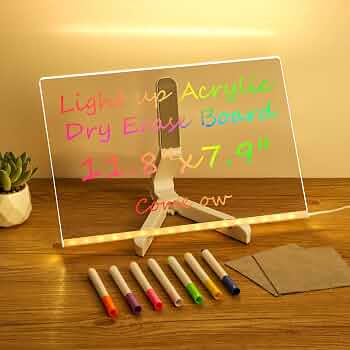Acrylic LED Writing Message Board with 7 Colors