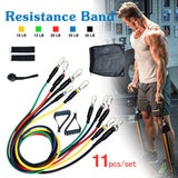 11 PCS Latex Resistance Band Set – Home Workout & Fitness Kit