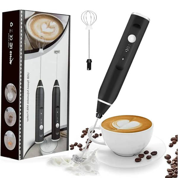 Rechargeable Coffee Beater & Egg Beater – Portable Electric Milk Frother