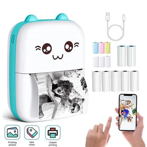 Meow Pocket Printer – Wireless Mini Thermal Printer | Inkless Bluetooth Printer for Notes, Labels & Photos (Android & iOS)