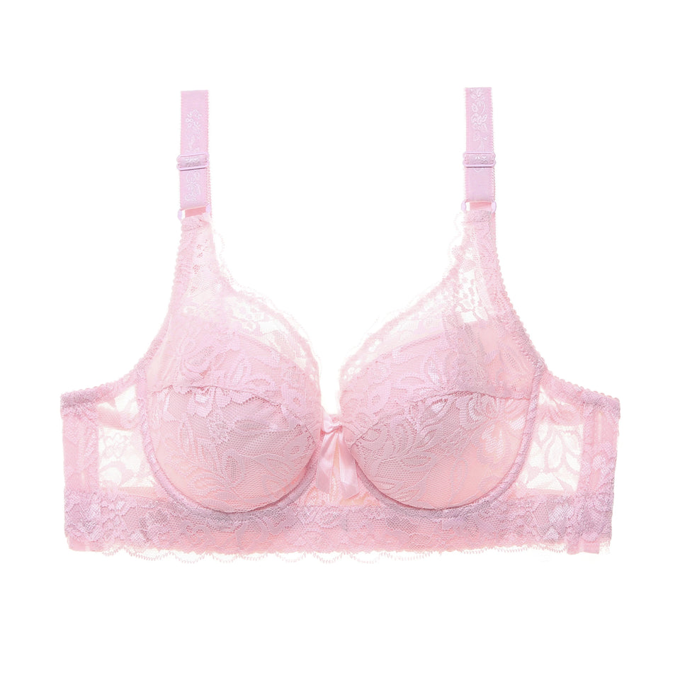 Bigger Bust Bra - Yellow Lace Design for Enhanced Support and Style Women's Bridal Support Without Padding Full Coverage Underwi