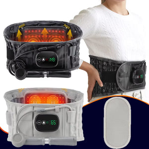 Electric Waist Belt Massage Machine with 3 Levels Vibration And Hot Compress Lumbar Support Brace for Muscle Relaxation