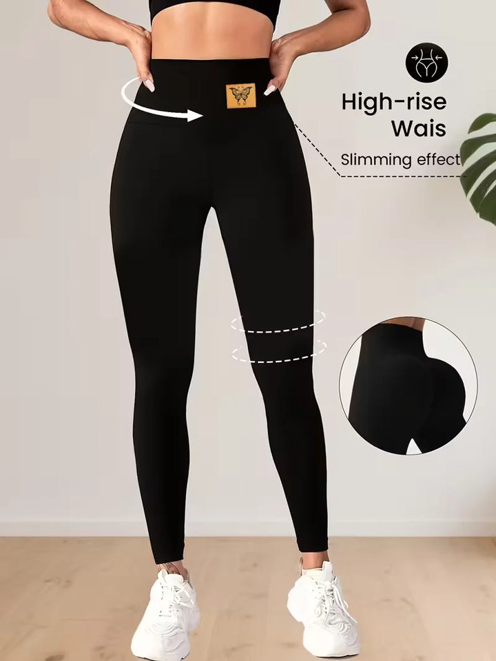 High Waisted Leggings For Women Abdominal Control And Buttock Lifting Tight Pants Yoga Trouser Suitable For Fitness And Exercise