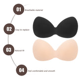 4Pcs One-Piece Bra Pads Inserts Pushup Bra Pads Sports Bra Removable Bra Pads Integrated Bra Pads Sports Bras Insert Pads Sports
