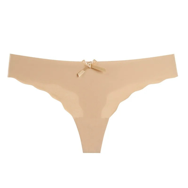 Animal Print Sexy Panty for Women Underwear Ice Silk Seamless Soft and Comfortable T Back Panty Thongs