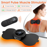 Heating Electric Muscle Stimulator Patch Microcurrent Pulse EMS Back Arm Leg Neck and Shoulder Massager Universal Massage Device