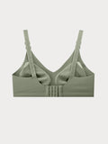 Women'S Seamless Bra Women'S Thin Jelly Colored Soft Bra Wireless Bra Comfortable Bra Deep V-Neck