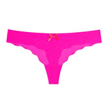 Animal Print Sexy Panty for Women Underwear Ice Silk Seamless Soft and Comfortable T Back Panty Thongs