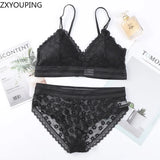 Sexy Lace Bra and Panty Set Push Up Bra Lace Panty Set Seamless Women's Underwear Panties