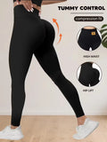 High Waisted Leggings For Women Abdominal Control And Buttock Lifting Tight Pants Yoga Trouser Suitable For Fitness And Exercise