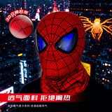 Spider-Man Auto-Touch Light Up Mask with Motorized Eyes & Ring Control 1:1 Scale Wearable Collectible for Cosplay