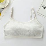 Children's Sports Bra Youth Sports Bra Girls' Training Bra Solid Color Adjustable Shoulder Strap Bra Anti Peeping Baby Bra