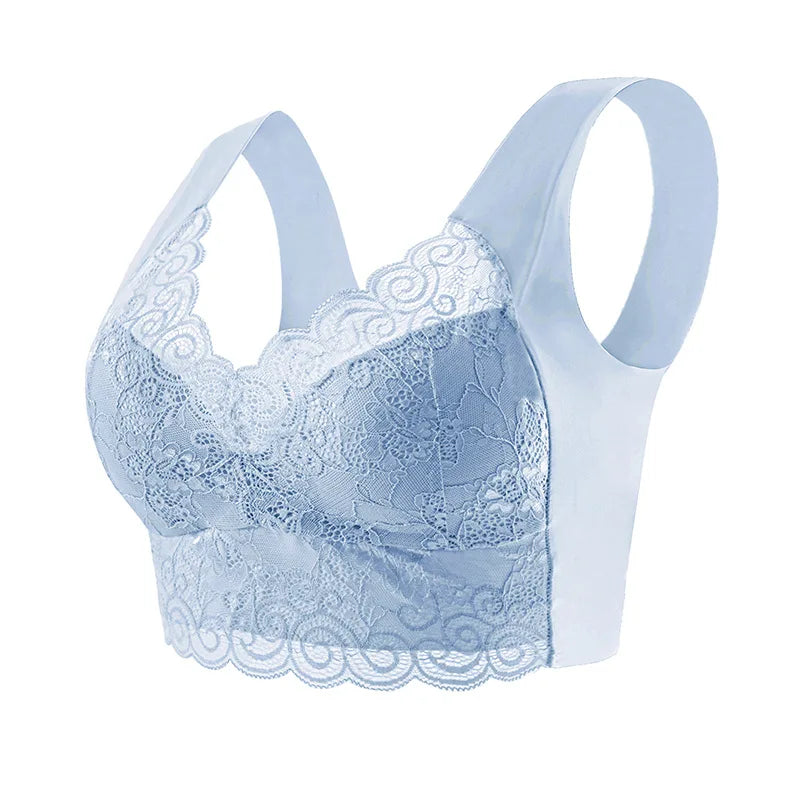 Bras For Women Underwear Plus Size Bra M-5XL Wire Free Brassiere Summer Wireless Bralette Push Up Sexy Lace Bra With Padding