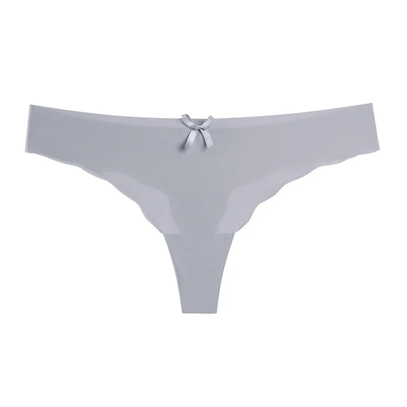 Animal Print Sexy Panty for Women Underwear Ice Silk Seamless Soft and Comfortable T Back Panty Thongs