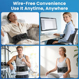 Electric Waist Belt Massage Machine with 3 Levels Vibration And Hot Compress Lumbar Support Brace for Muscle Relaxation