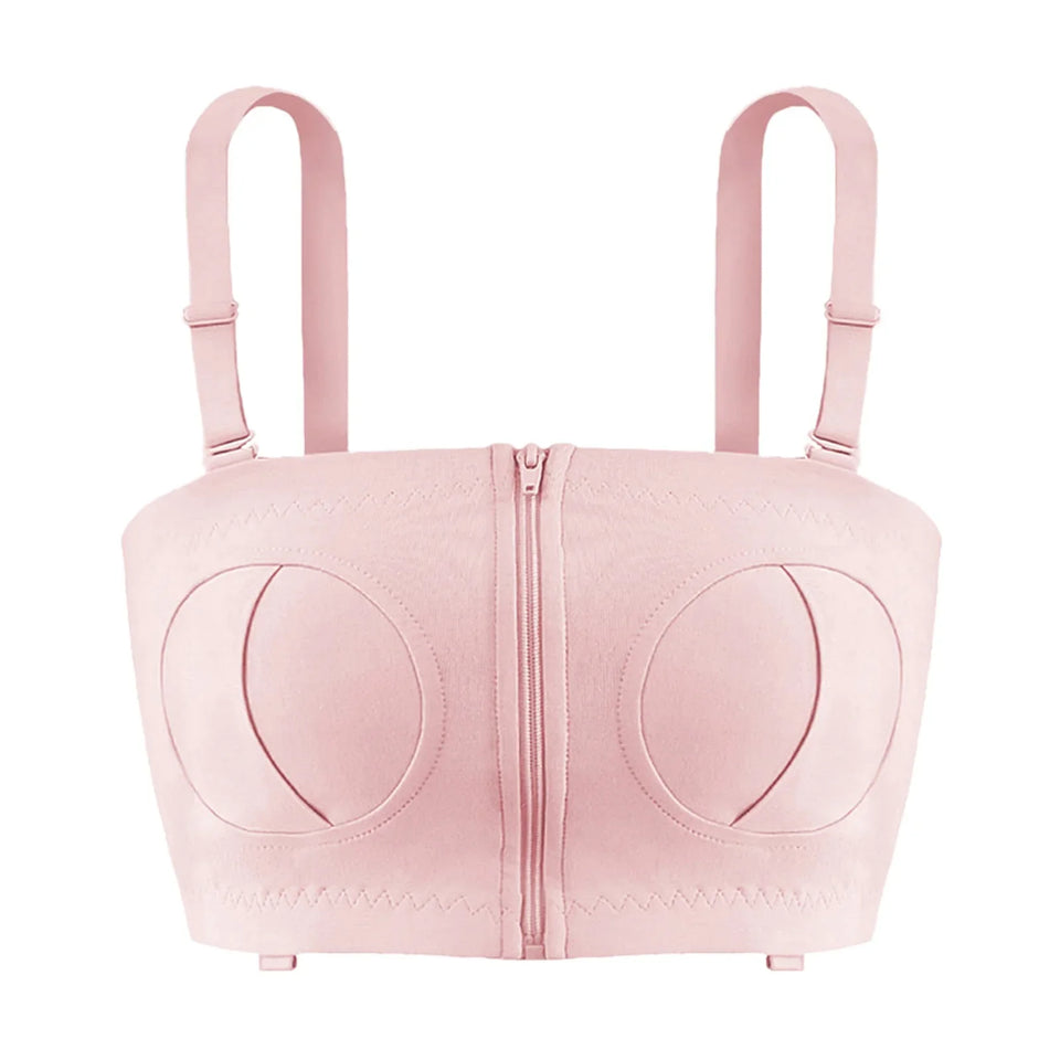 Maternity Bra Hands Free Pumping Bra Adjustable Cotton Breast Pump Bra No Steel Ring Nursing Bra for Breast Pump