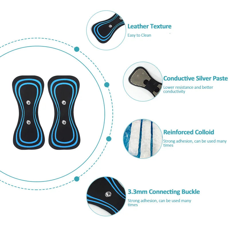 EMS Neck Massager Gel Pad Trainer Hip Exerciser Replacement Body Massager Patch Muscle Stimulator Sticker Gels Accessories