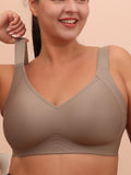 Big breasted sleeping bra for women 6XL without steel rims gathered without scars plus size vest yoga exercise anti sagging bra