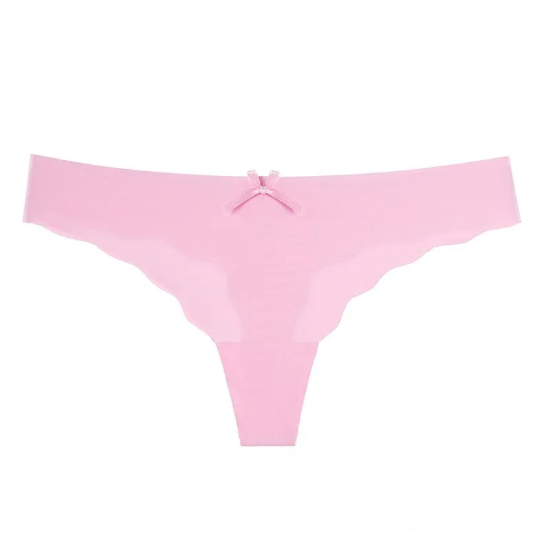 Animal Print Sexy Panty for Women Underwear Ice Silk Seamless Soft and Comfortable T Back Panty Thongs
