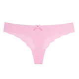 Animal Print Sexy Panty for Women Underwear Ice Silk Seamless Soft and Comfortable T Back Panty Thongs