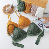 Sexy Lace Bra and Panty Set Push Up Bra Lace Panty Set Seamless Women's Underwear Panties
