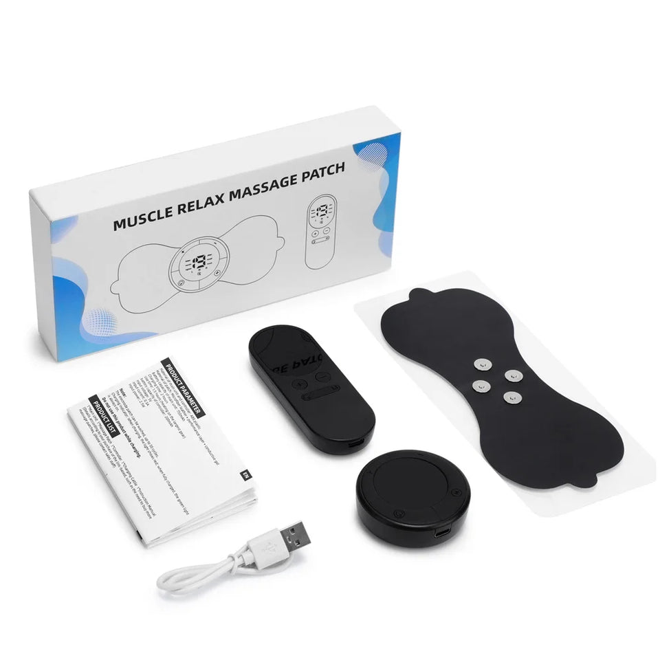 Heating Electric Muscle Stimulator Patch Microcurrent Pulse EMS Back Arm Leg Neck and Shoulder Massager Universal Massage Device