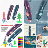Wireless 3D Drawing Pen for Kids & Adults | USB Rechargeable Creative Printing Pen