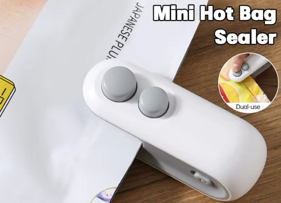 Rechargeable Mini Pocket Bag Sealer | Portable Heat Sealing Machine for Food Storage | USB Rechargeable