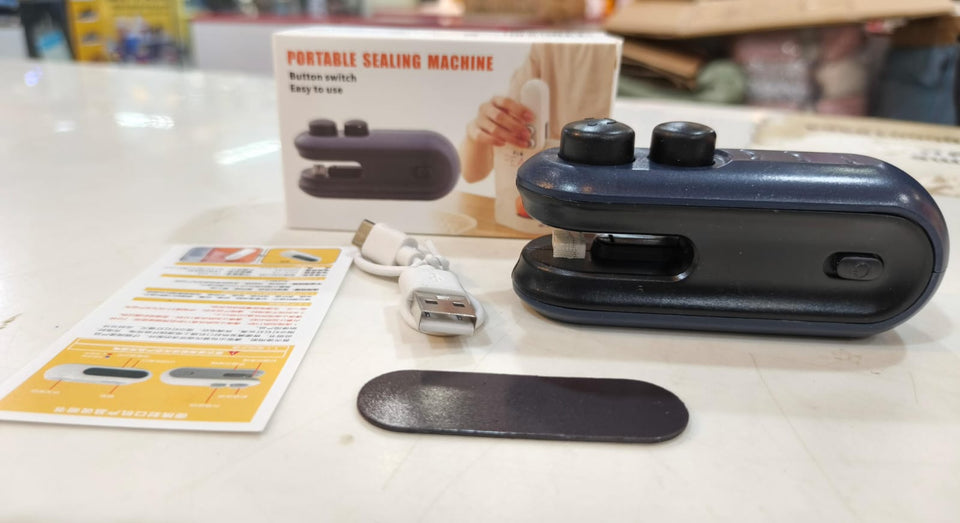 Rechargeable Mini Pocket Bag Sealer | Portable Heat Sealing Machine for Food Storage | USB Rechargeable