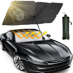 Car Sun Shade Umbrella | Foldable Windshield Sun Protector for All Cars
