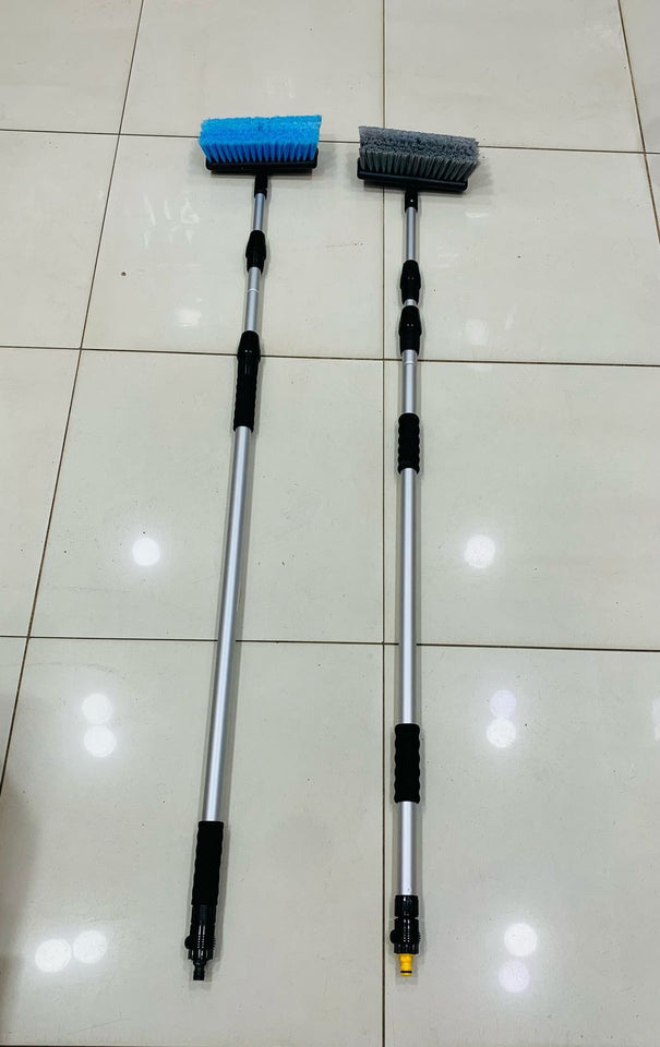 12FT Solar Panel Cleaning Brush with Water Flow | Extendable Telescopic Cleaning Brush