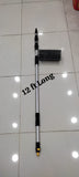 12FT Solar Panel Cleaning Brush with Water Flow | Extendable Telescopic Cleaning Brush
