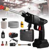 48V Cordless High Pressure Car Washer | Portable Wireless Water Jet Foam Gun | 5-Cell Battery
