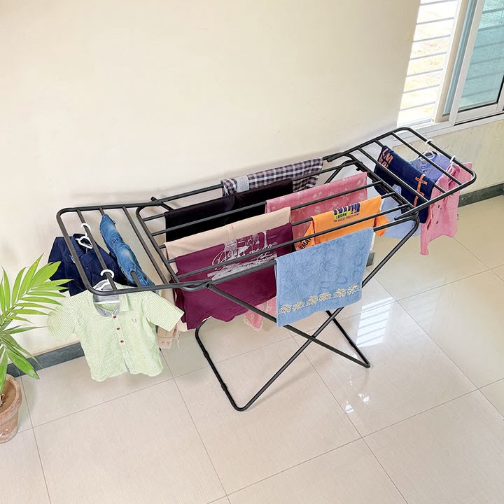 Foldable Clothes Drying Rack | Heavy-Duty Folding Laundry Drying Stand | Indoor & Outdoor Clothes Hanger