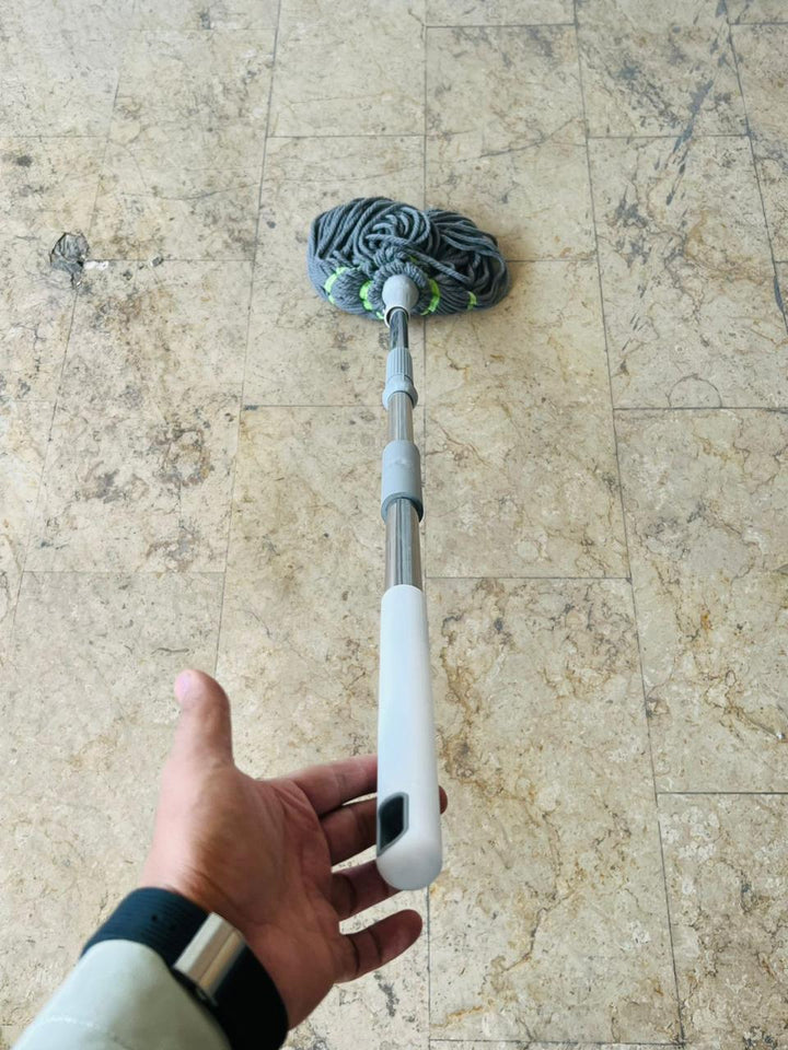 Twisted Squeezer Floor Cleaning Mop | Super Absorbent Self-Wringing Mop with Extendable Handle