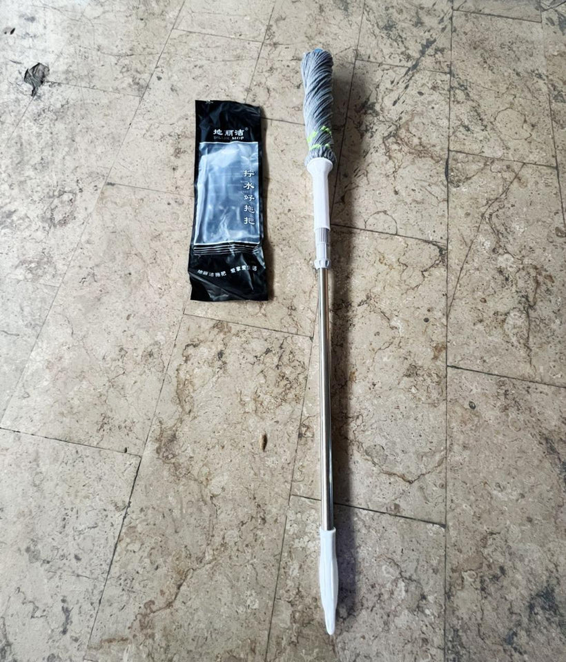 Twisted Squeezer Floor Cleaning Mop | Super Absorbent Self-Wringing Mop with Extendable Handle