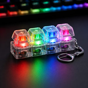 Mechanical Keyboard Keychain | Stress Relief Clicky Fidget Keychain | Portable Mini Keyboard Switch