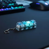 Mechanical Keyboard Keychain | Stress Relief Clicky Fidget Keychain | Portable Mini Keyboard Switch
