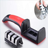 Professional 3-Stage Knife Sharpener | Multi-Function Diamond Kitchen Knife Sharpening Tool
