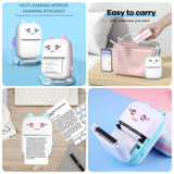 Meow Pocket Printer – Wireless Mini Thermal Printer | Inkless Bluetooth Printer for Notes, Labels & Photos (Android & iOS)
