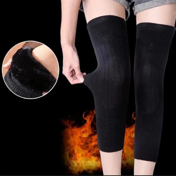 Pair Knee Warmer – Thermal Fleece Knee Support for Men & Women