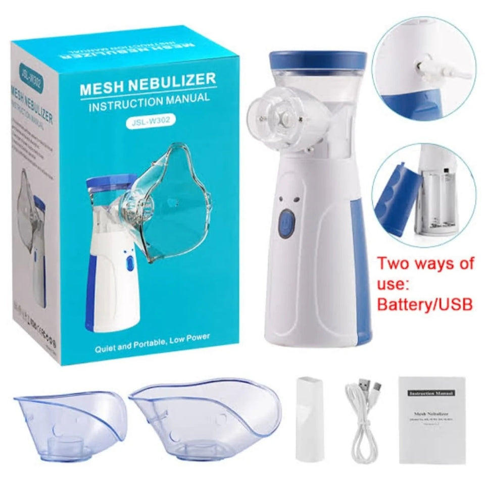 Portable Mesh Nebulizer Machine for Adults & Kids