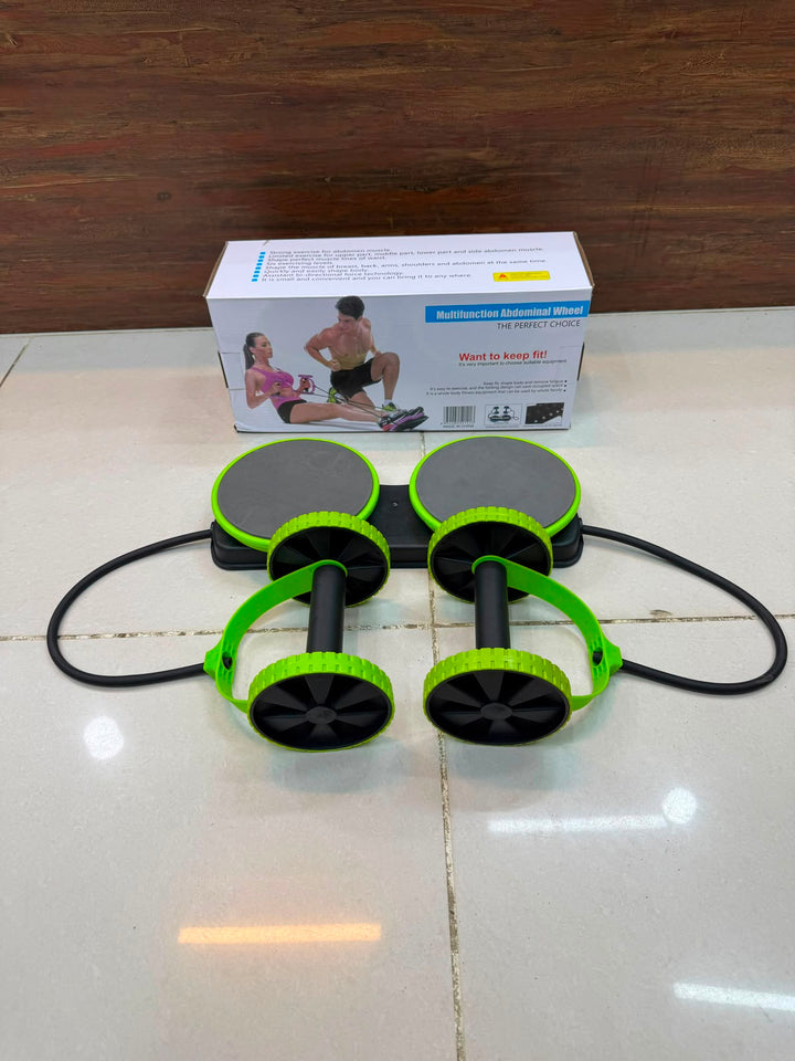 Multifunctional Abdominal Wheel Exercise Machine | 4-Wheel Ab Roller