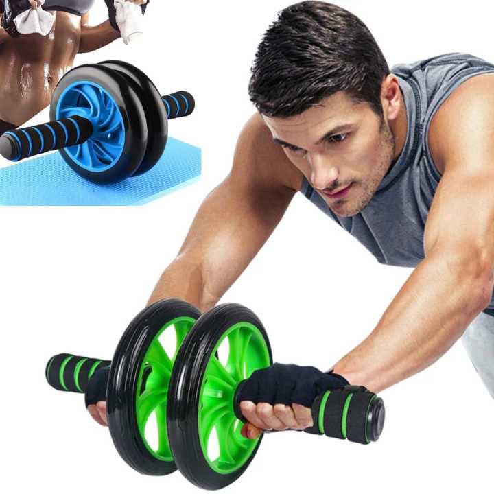 Super Double Abdominal Wheel | Dual-Wheel Abs & Core Trainer