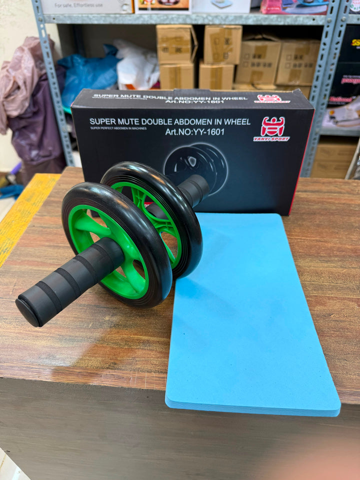 Super Double Abdominal Wheel | Dual-Wheel Abs & Core Trainer